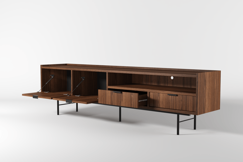 Dravo Tv-Bänk 200 cm - Warmia valnöt - Möbler - Tv möbel & mediamöbel - TV bänk & mediabänk