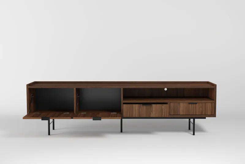 Dravo Tv-Bänk 200 cm - Warmia valnöt - Möbler - Tv möbel & mediamöbel - TV bänk & mediabänk
