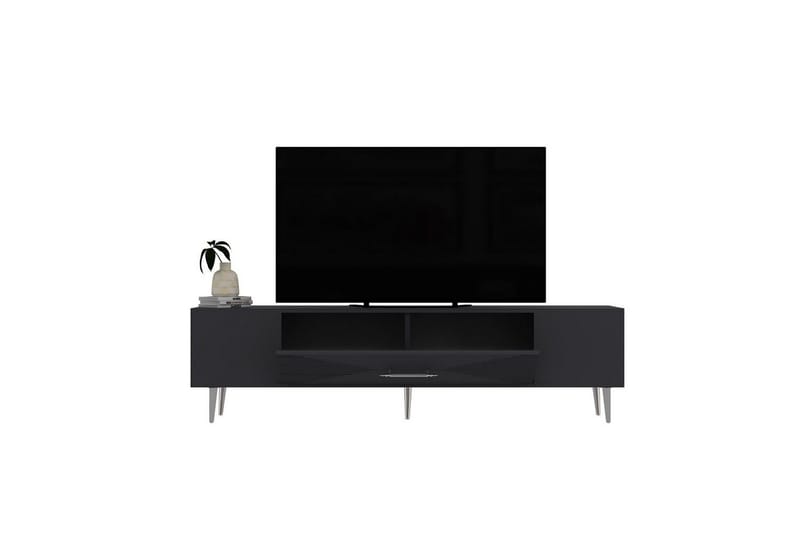 Drova Tv-bänk 150 cm - Antracit/Silver - Möbler - Tv möbel & mediamöbel - TV bänk & mediabänk
