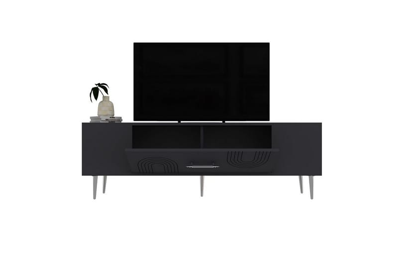Drova Tv-bänk 150 cm - Antracit/Silver - Möbler - Tv möbel & mediamöbel - TV bänk & mediabänk