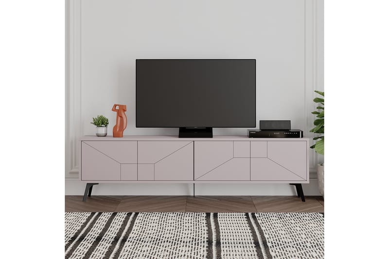 Dune Tv-bänk 180x29,6 cm Brun - Hanah Home - Möbler - Tv möbel & mediamöbel - TV bänk & mediabänk