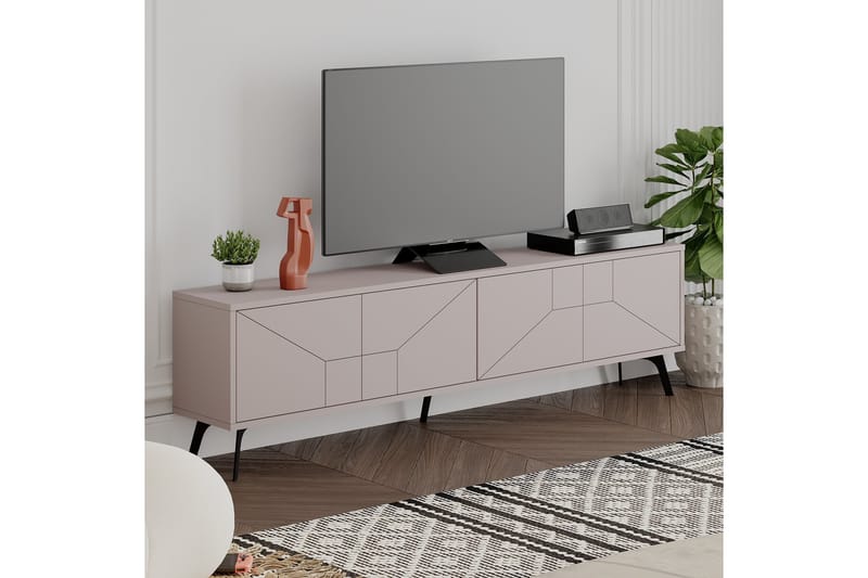 Dune Tv-bänk 180x29,6 cm Brun - Hanah Home - Möbler - Tv möbel & mediamöbel - TV bänk & mediabänk