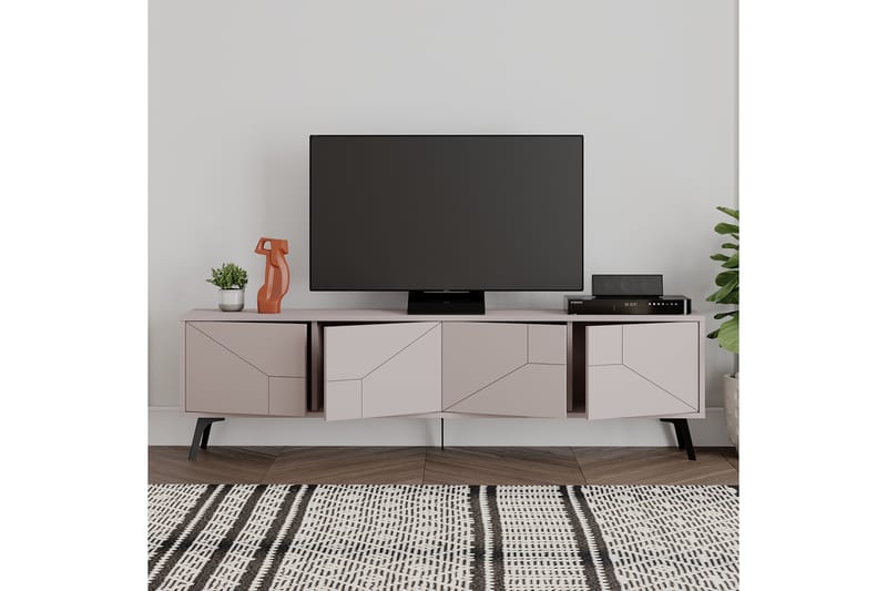 Dune Tv-bänk 180x29,6 cm Brun - Hanah Home - Möbler - Tv möbel & mediamöbel - TV bänk & mediabänk