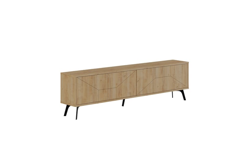 Dune Tv-bänk 180x29,6 cm Brun - Hanah Home - Möbler - Tv möbel & mediamöbel - TV bänk & mediabänk
