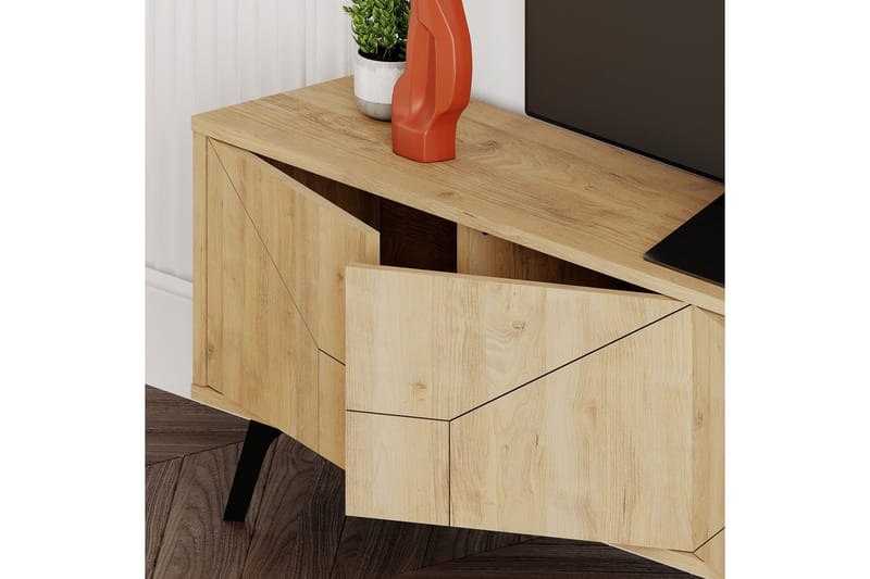 Dune Tv-bänk 180x29,6 cm Brun - Hanah Home - Möbler - Tv möbel & mediamöbel - TV bänk & mediabänk