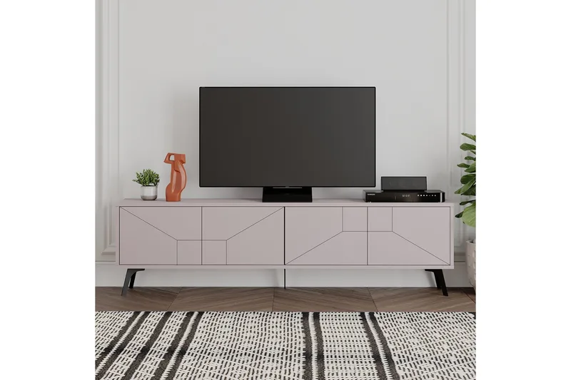 Dune Tv-bänk 180x29,6 cm Brun, Hanah Home