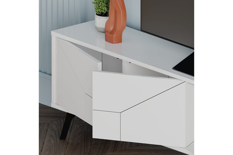 Dune Tv-bänk 180x29,6 cm Vit - Hanah Home - Möbler - Tv möbel & mediamöbel - TV bänk & mediabänk