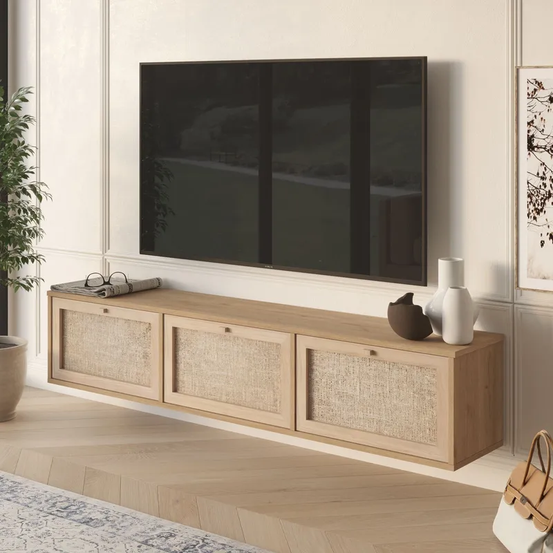 Dune TV-bänk 180x35,6x32 cm - Ek - Möbler - Tv möbel & mediamöbel - TV bänk & mediabänk