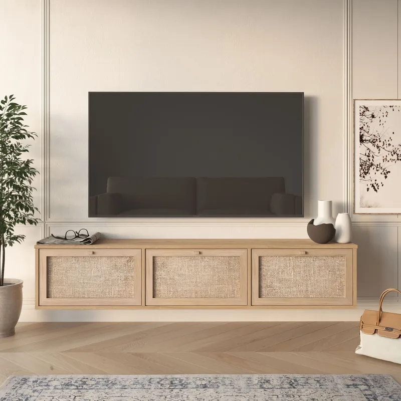 Dune TV-bänk 180x35,6x32 cm - Ek - Möbler - Tv möbel & mediamöbel - TV bänk & mediabänk