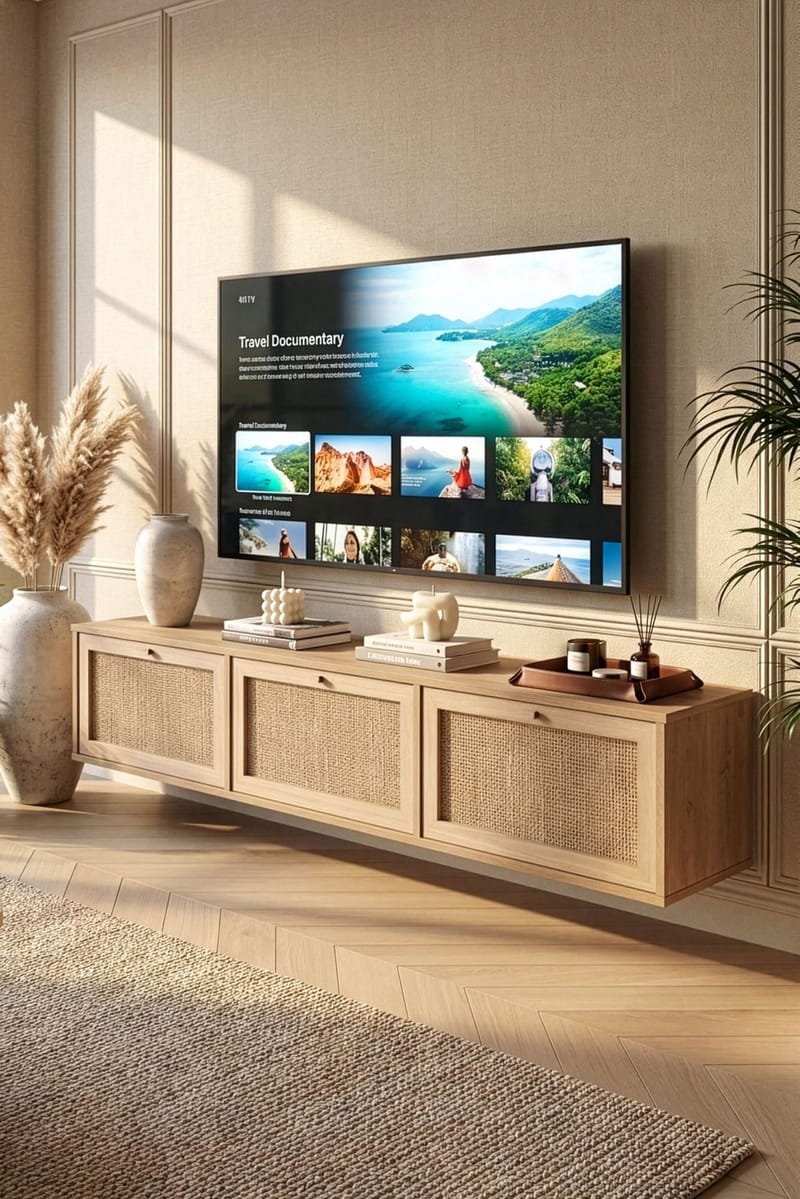 Dune TV-bänk 180x35,6x32 cm - Ek - Möbler - Tv möbel & mediamöbel - TV bänk & mediabänk