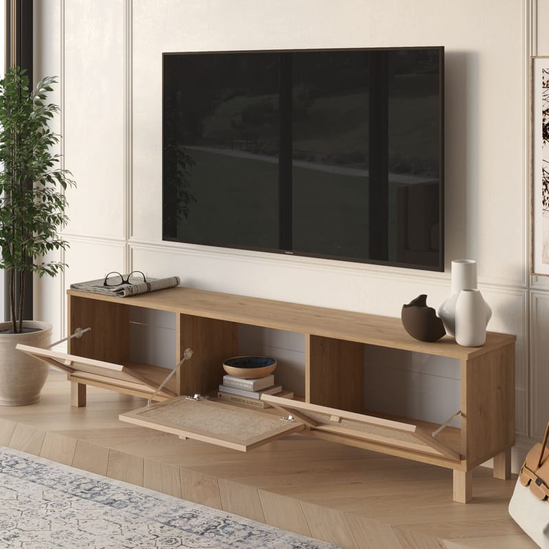 Dune TV-bänk 180x45,6x32 cm - Ek - Möbler - Tv möbel & mediamöbel - TV bänk & mediabänk