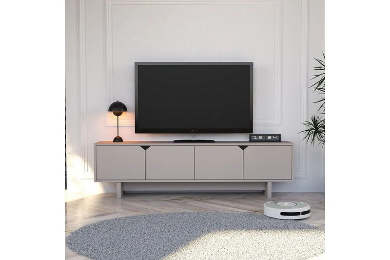 Edrion Tv-bänk 180 cm - Beige - Möbler - Tv möbel & mediamöbel - TV bänk & mediabänk