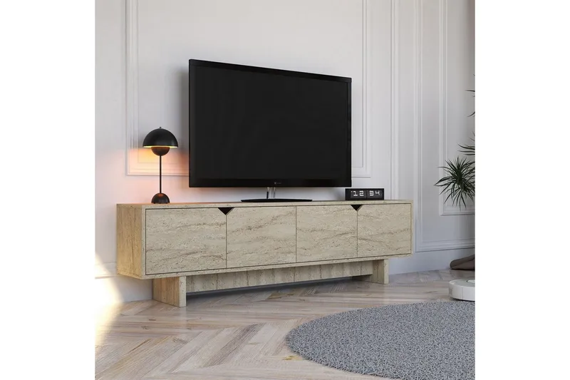 Edrion Tv-bänk 180 cm - Travertine - Möbler - Tv möbel & mediamöbel - TV bänk & mediabänk