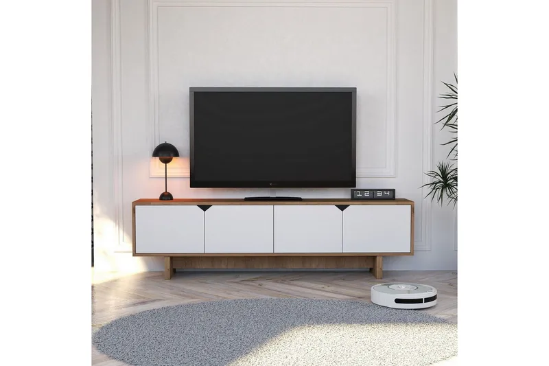 Edrion Tv-bänk 180 cm - Vit - Möbler - Tv möbel & mediamöbel - TV bänk & mediabänk