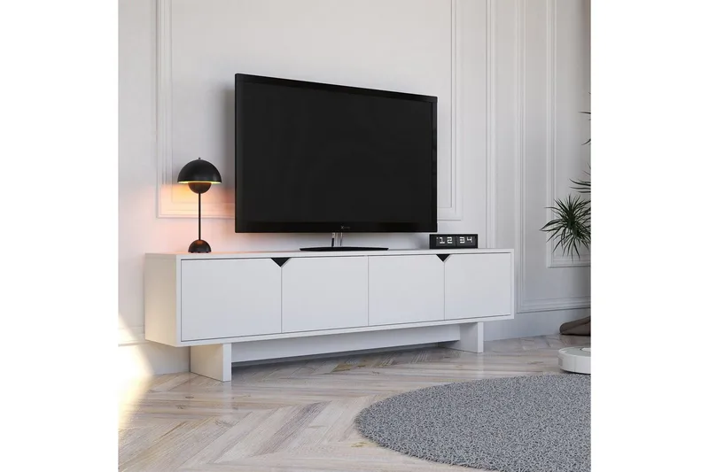 Edrion Tv-bänk 180 cm - Vit - Möbler - Tv möbel & mediamöbel - TV bänk & mediabänk