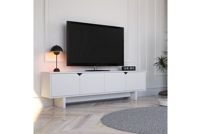 Edrion Tv-bänk 180 cm - Vit - Möbler - Tv möbel & mediamöbel - TV bänk & mediabänk