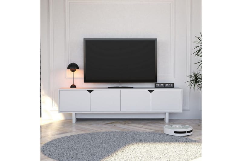 Edrion Tv-bänk 180 cm - Vit - Möbler - Tv möbel & mediamöbel - TV bänk & mediabänk