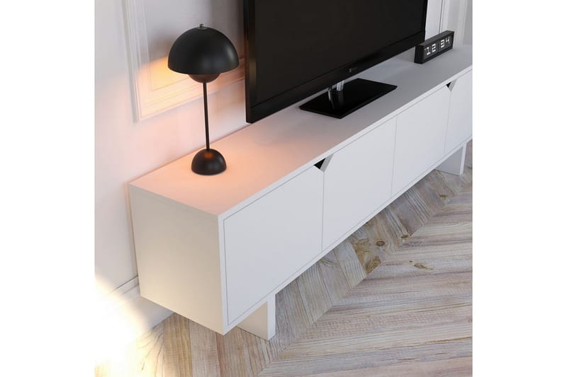 Edrion Tv-bänk 180 cm - Vit - Möbler - Tv möbel & mediamöbel - TV bänk & mediabänk
