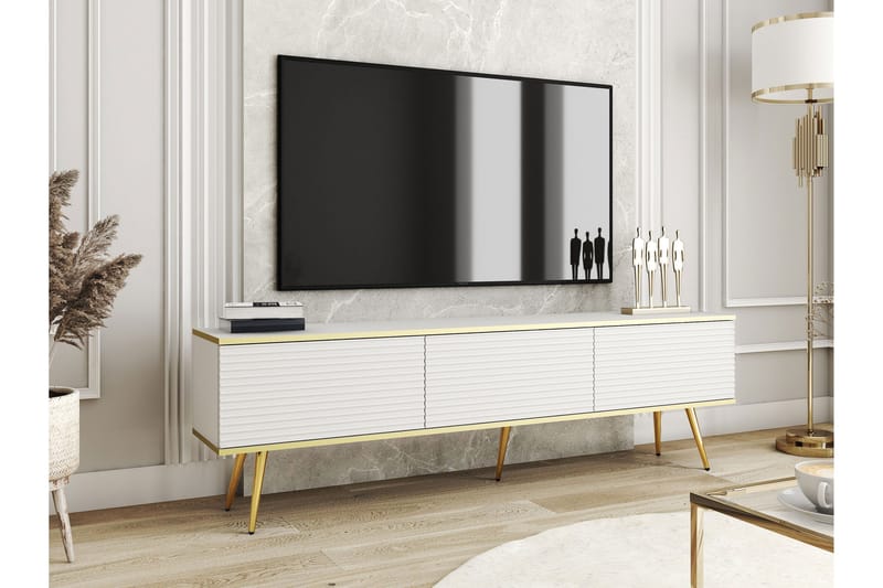Edson Tv-bänk 175 cm - Vit - Möbler - Tv möbel & mediamöbel - TV bänk & mediabänk