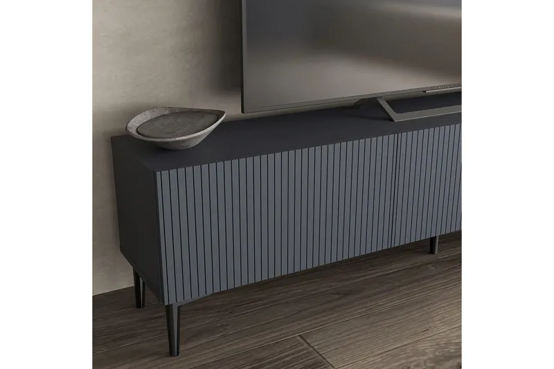 Elith Tv-bänk 180 cm - Antracit - Möbler - Tv möbel & mediamöbel - TV bänk & mediabänk