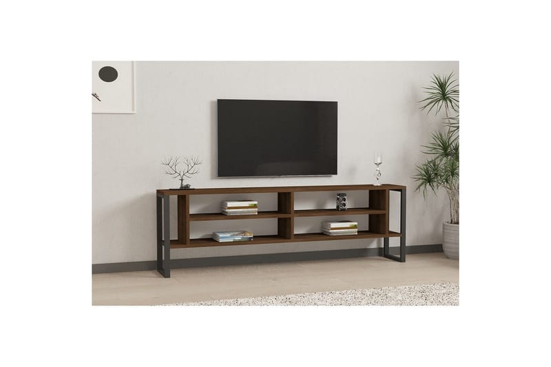 Elvorn Tv-bänk 160 cm - Valnöt - Möbler - Tv möbel & mediamöbel - TV bänk & mediabänk