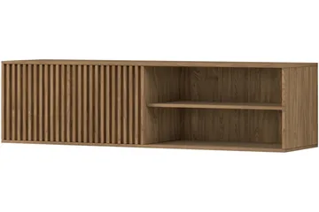 Entsian Vägghängd TV-bänk 40 cm med Förvaring i Ek - Brun - Möbler - Tv möbel & mediamöbel - TV bänk & mediabänk
