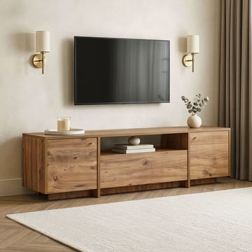Farvik TV-bänk med Förvaring 180x46x35 cm - Atlantic Pine - Möbler - Tv möbel & mediamöbel - TV bänk & mediabänk
