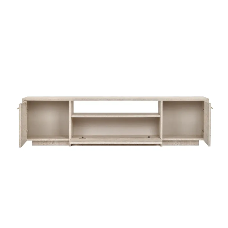 Farvik TV-bänk med Förvaring 180x46x35 cm - Travertin - Möbler - Tv möbel & mediamöbel - TV bänk & mediabänk
