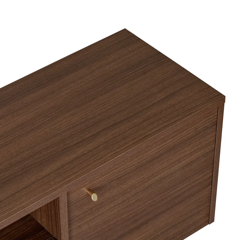 Farvik TV-bänk med Förvaring 180x46x35 cm - Valnöt - Möbler - Tv möbel & mediamöbel - TV bänk & mediabänk
