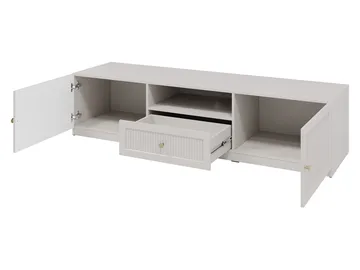Fayric Golvstående Tv-bänk 180 cm med Förvaring i Målat Trä - Beige - Möbler - Tv möbel & mediamöbel - TV bänk & mediabänk