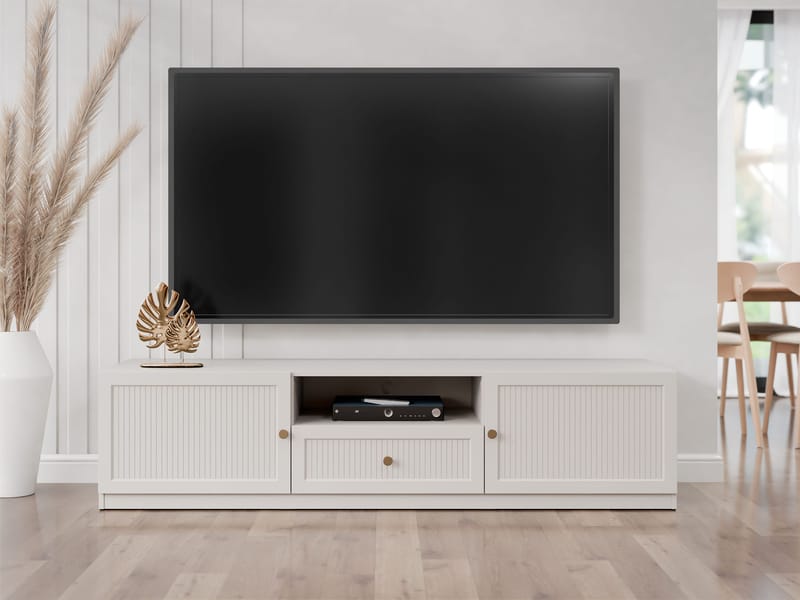 Fayric Tv-bänk 180 cm - Beige - Möbler - Tv möbel & mediamöbel - TV bänk & mediabänk
