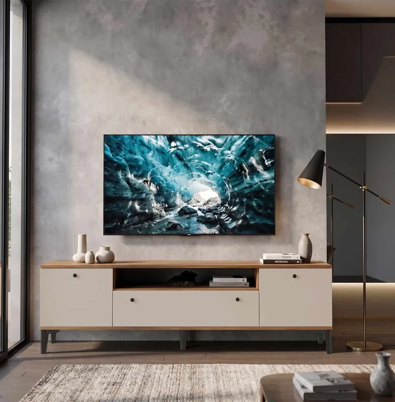 Fenvik TV-bänk 180x55x44,5 cm - Valnöt - Möbler - Tv möbel & mediamöbel - TV bänk & mediabänk
