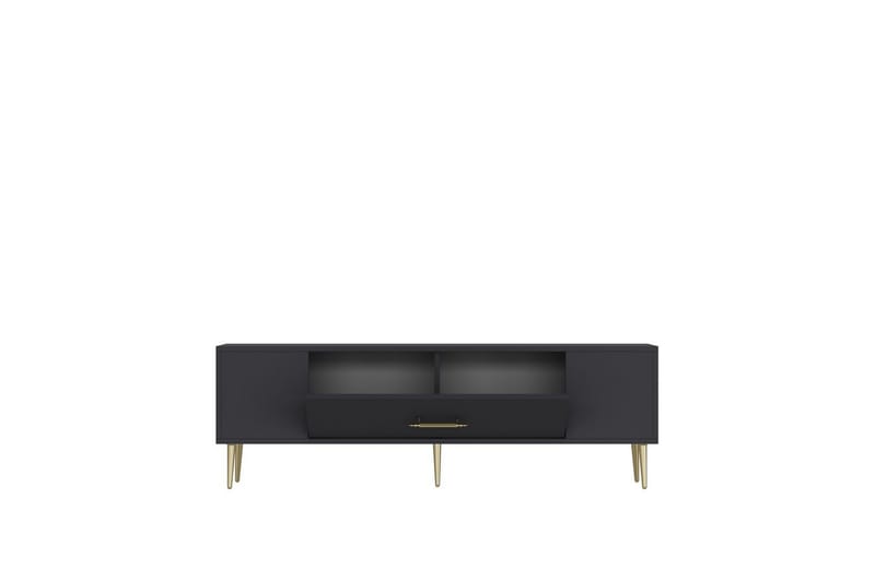 Feynor Tv-bänk 150 cm - Antracit/Guld - Möbler - Tv möbel & mediamöbel - TV bänk & mediabänk
