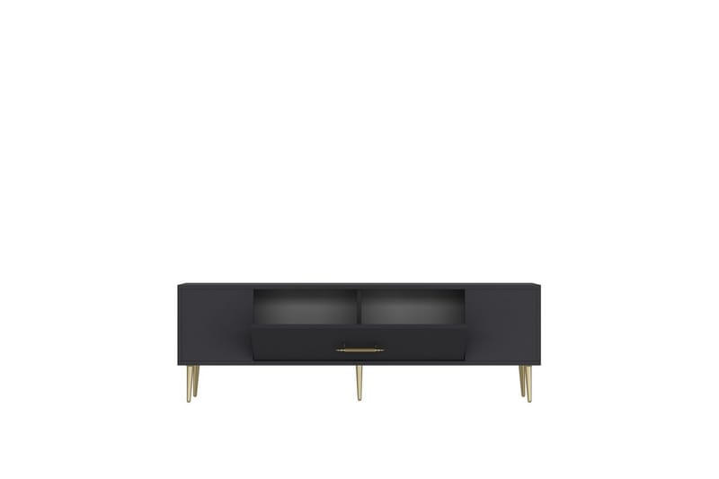Feynor Tv-bänk 150 cm - Antracit/Guld - Möbler - Tv möbel & mediamöbel - TV bänk & mediabänk