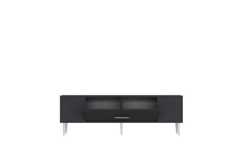 Feynor Tv-bänk 150 cm - Antracit/Silver - Möbler - Tv möbel & mediamöbel - TV bänk & mediabänk