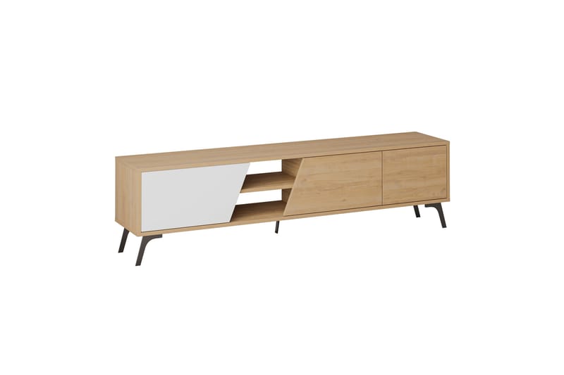 Fiona Tv-bänk 180x35,6 cm Brun/Vit - Hanah Home - Möbler - Tv möbel & mediamöbel - TV bänk & mediabänk
