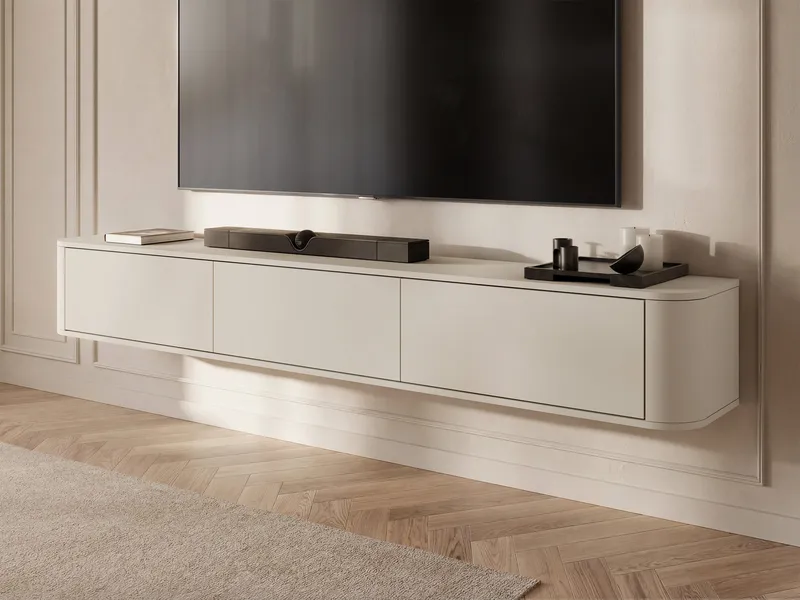 Fjora Tv-bänk 200 cm - Beige - Möbler - Tv möbel & mediamöbel - TV bänk & mediabänk