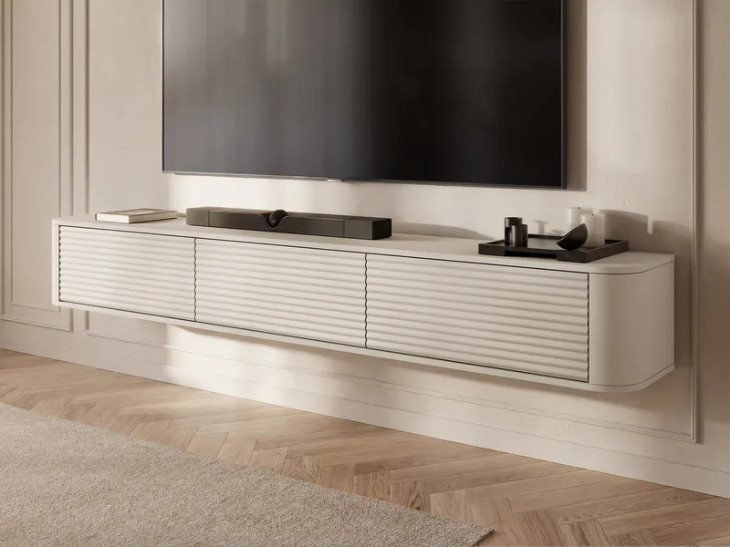 Fjora Tv-bänk 200 cm - beige - Möbler - Tv möbel & mediamöbel - TV bänk & mediabänk