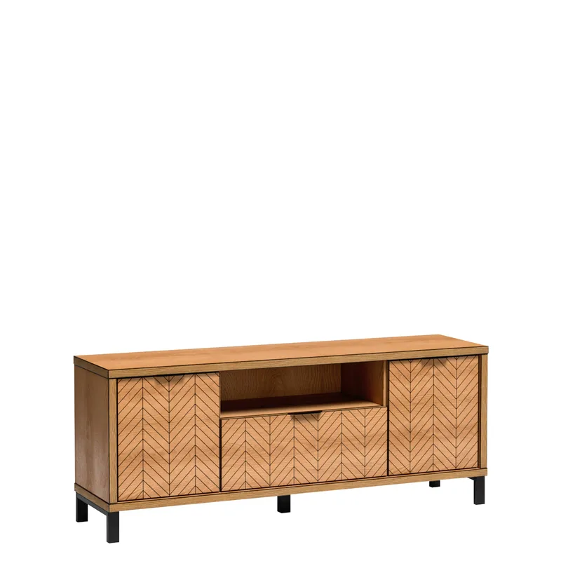 Fonti Golvstående Tv-bänk 159 cm i Träutseende, Brun