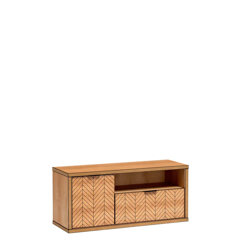 Fonti Tv Bänk 118 cm i Trä, Brun