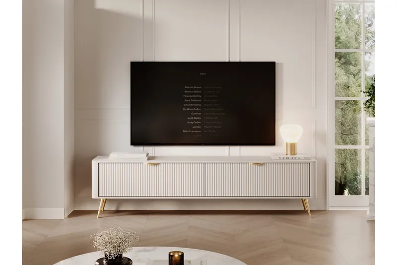 Forba Tv-bänk 200 cm - Beige - Möbler - Tv möbel & mediamöbel - TV bänk & mediabänk