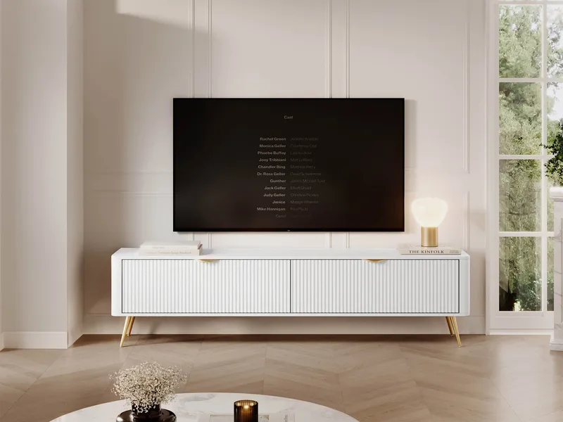 Forba Tv-bänk 200 cm - vit - Möbler - Tv möbel & mediamöbel - TV bänk & mediabänk
