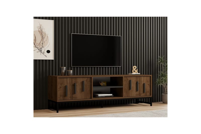 Form Tv-bänk 160 cm - Brun - Möbler - Tv möbel & mediamöbel - TV bänk & mediabänk
