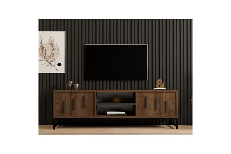 Form Tv-bänk 160 cm - Brun - Möbler - Tv möbel & mediamöbel - TV bänk & mediabänk