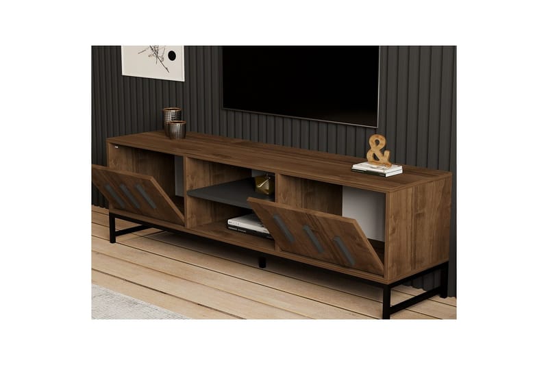 Form Tv-bänk 160 cm - Brun - Möbler - Tv möbel & mediamöbel - TV bänk & mediabänk