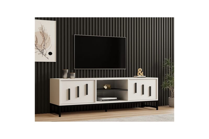 Form Tv-bänk 160 cm - Vit - Möbler - Tv möbel & mediamöbel - TV bänk & mediabänk