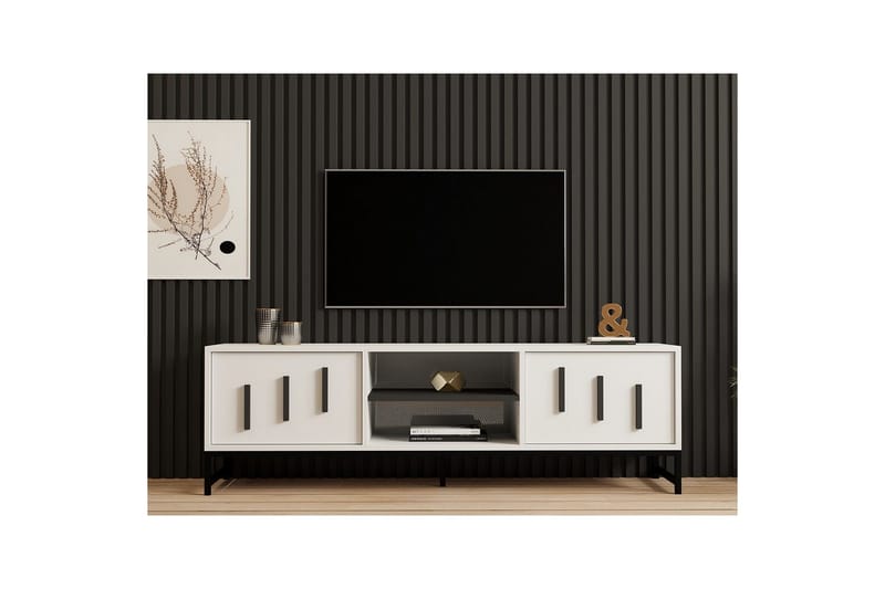 Form Tv-bänk 160 cm - Vit - Möbler - Tv möbel & mediamöbel - TV bänk & mediabänk