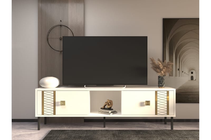 Frede Tv-bänk 150 cm - Guld - TV bänk & mediabänk