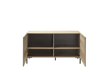 Galnor TV-bänk 120 cm med Förvaring i Mörkt Trä - Naturbrun - Möbler - Tv möbel & mediamöbel - TV bänk & mediabänk