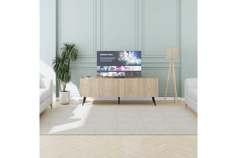 Galnor Tv-bänk 180 cm - Natural - Möbler - Tv möbel & mediamöbel - TV bänk & mediabänk